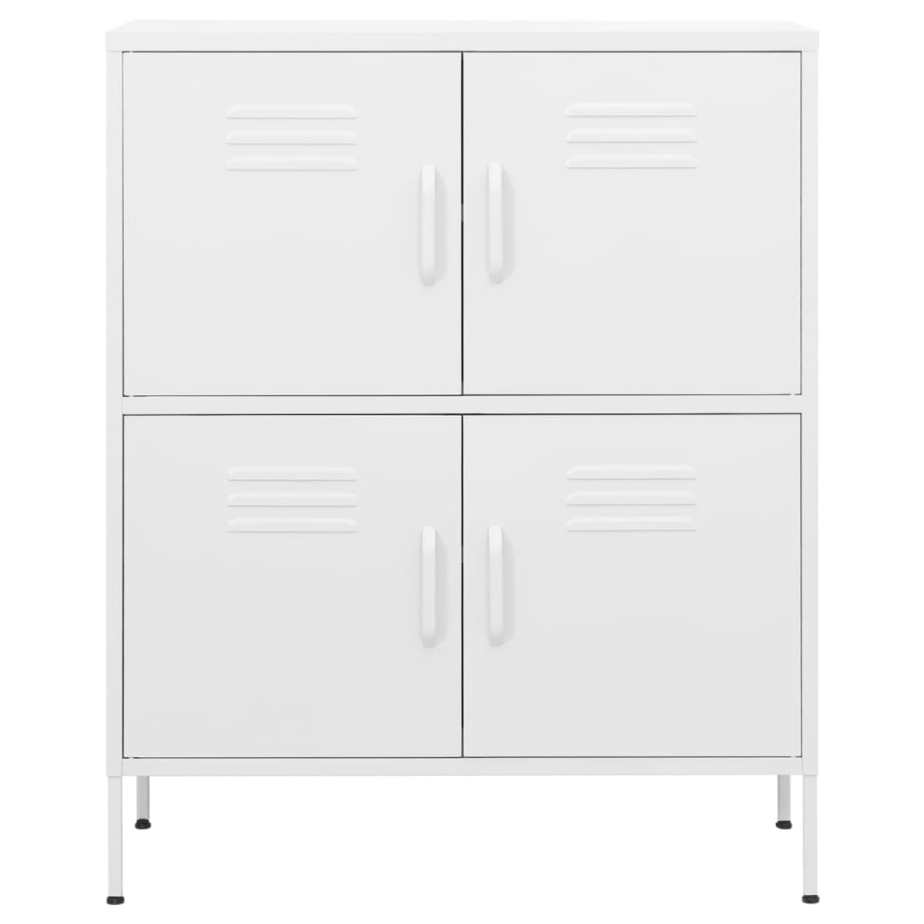 Opbergkast 80x35x101,5 cm staal wit is nu te koop bij PeponiXL, paradijselijk wonen!