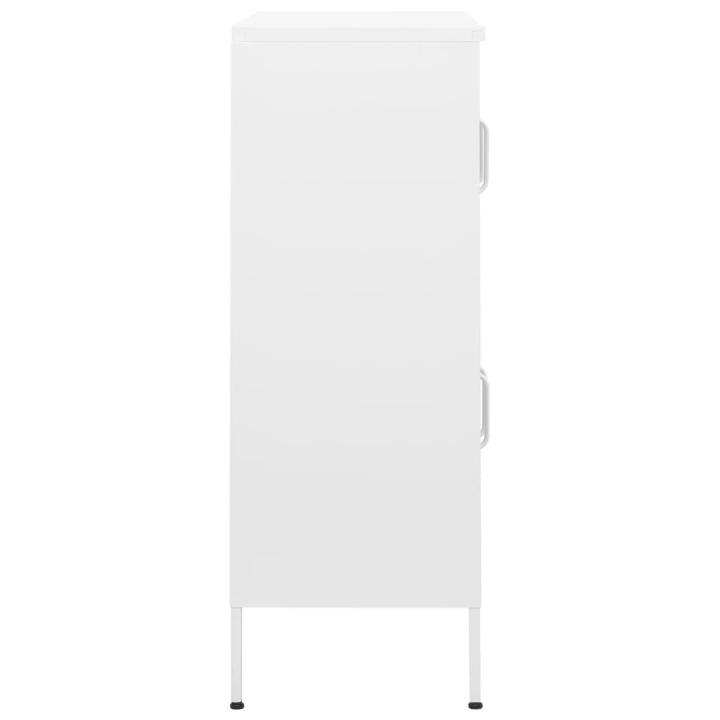 Opbergkast 80x35x101,5 cm staal wit is nu te koop bij PeponiXL, paradijselijk wonen!