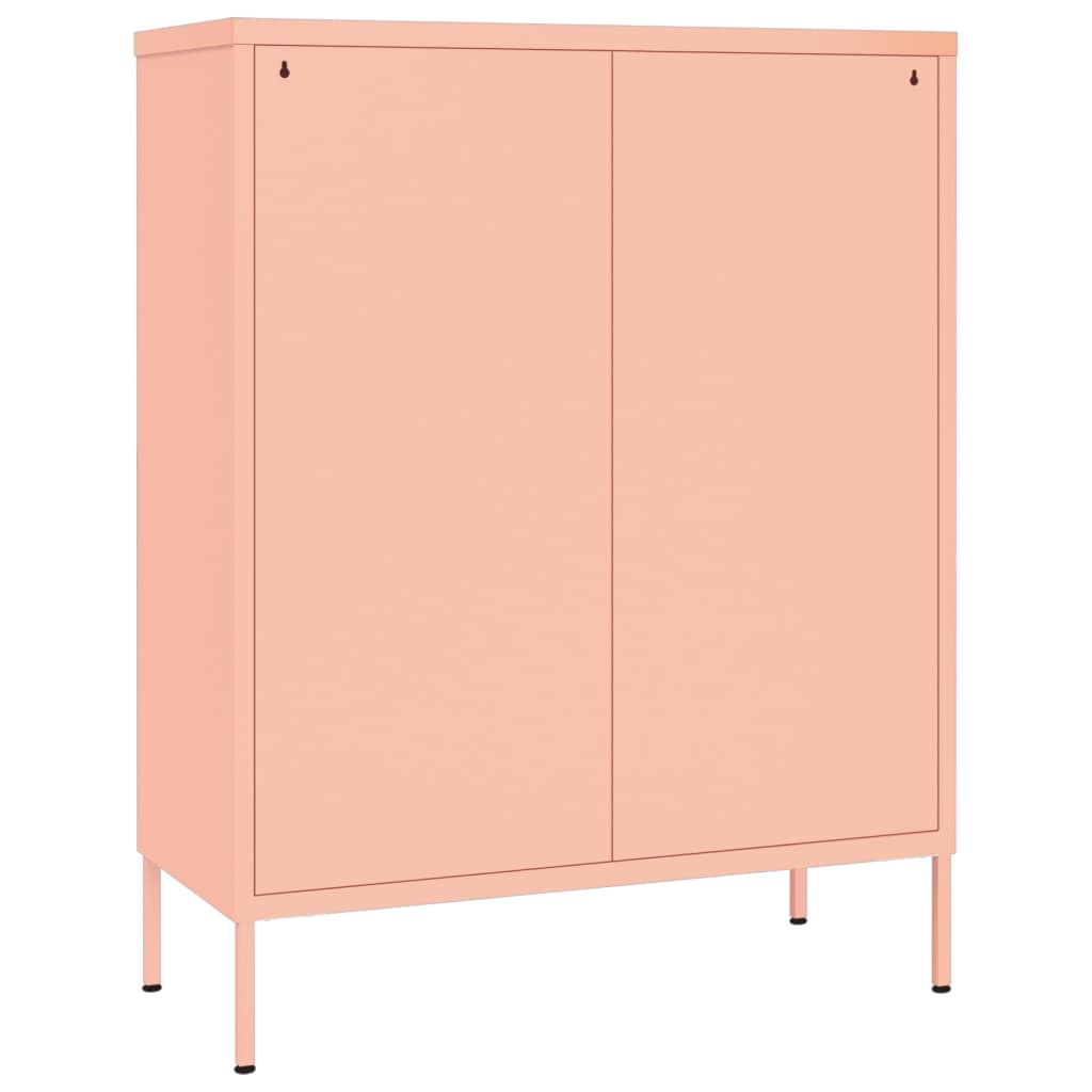 Ladekast 80x35x101,5 cm staal roze is nu te koop bij PeponiXL, paradijselijk wonen!