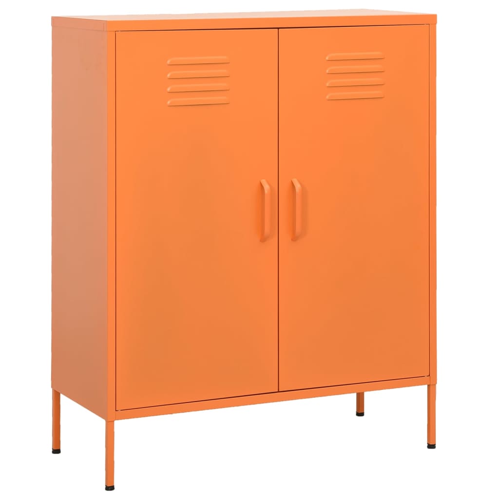 Opbergkast 80x35x101,5 cm staal oranje is nu te koop bij PeponiXL, paradijselijk wonen!