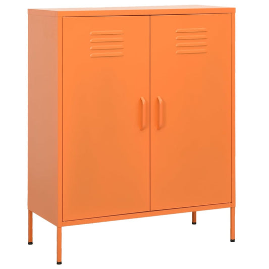 Opbergkast 80x35x101,5 cm staal oranje is nu te koop bij PeponiXL, paradijselijk wonen!
