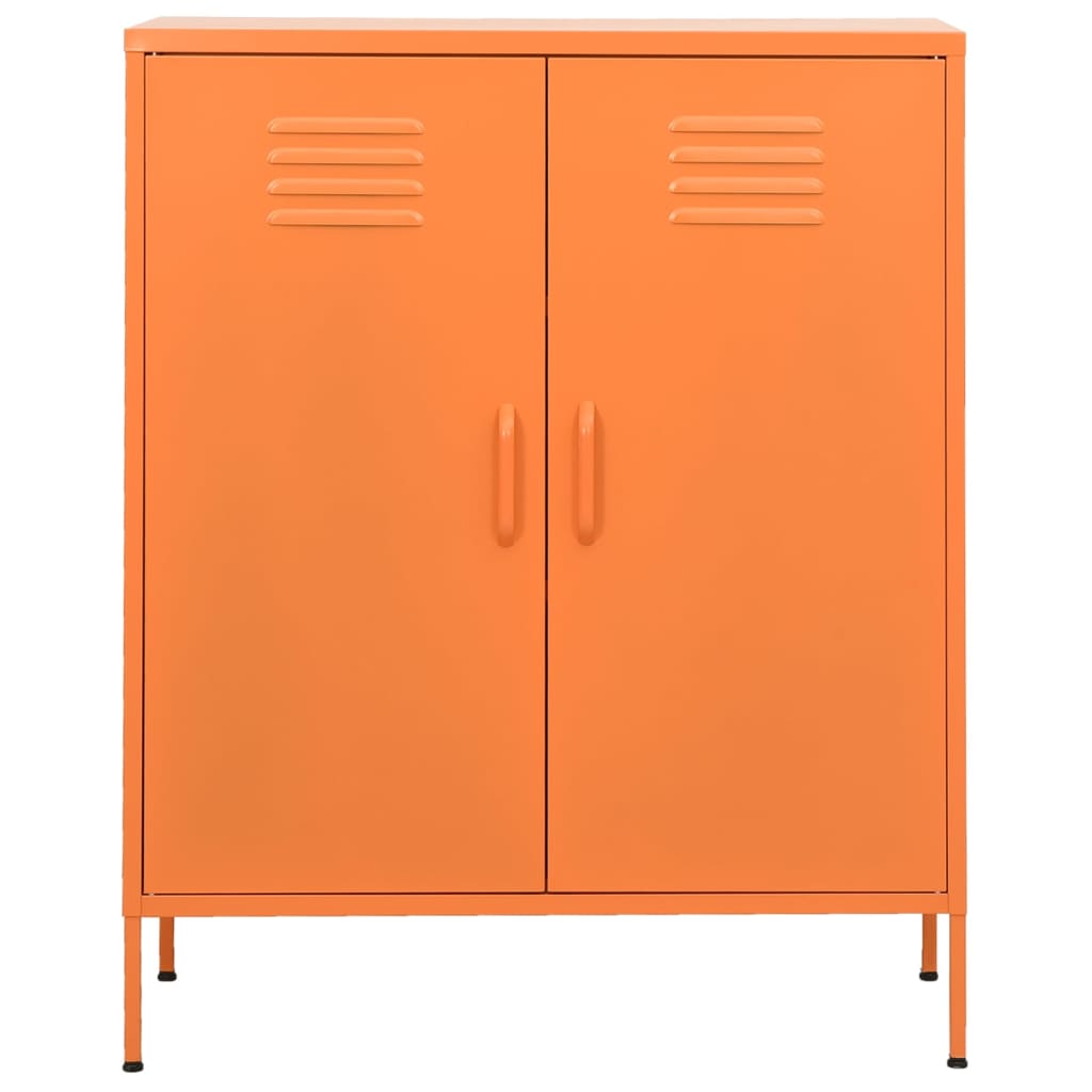 Opbergkast 80x35x101,5 cm staal oranje is nu te koop bij PeponiXL, paradijselijk wonen!
