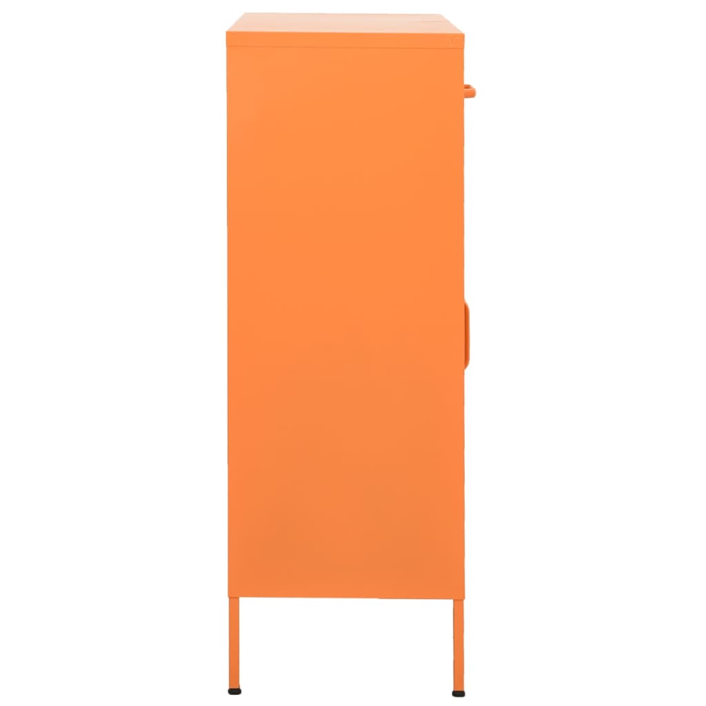 Opbergkast 80x35x101,5 cm staal oranje is nu te koop bij PeponiXL, paradijselijk wonen!