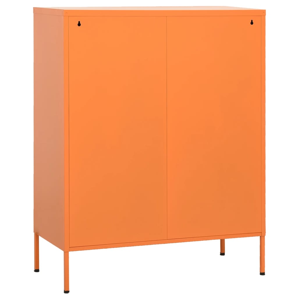 Opbergkast 80x35x101,5 cm staal oranje is nu te koop bij PeponiXL, paradijselijk wonen!