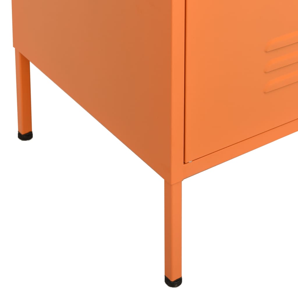 Opbergkast 80x35x101,5 cm staal oranje is nu te koop bij PeponiXL, paradijselijk wonen!