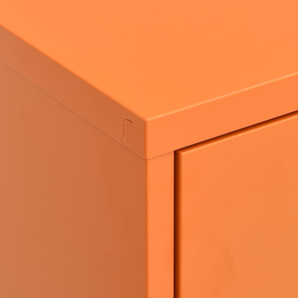 Opbergkast 80x35x101,5 cm staal oranje is nu te koop bij PeponiXL, paradijselijk wonen!