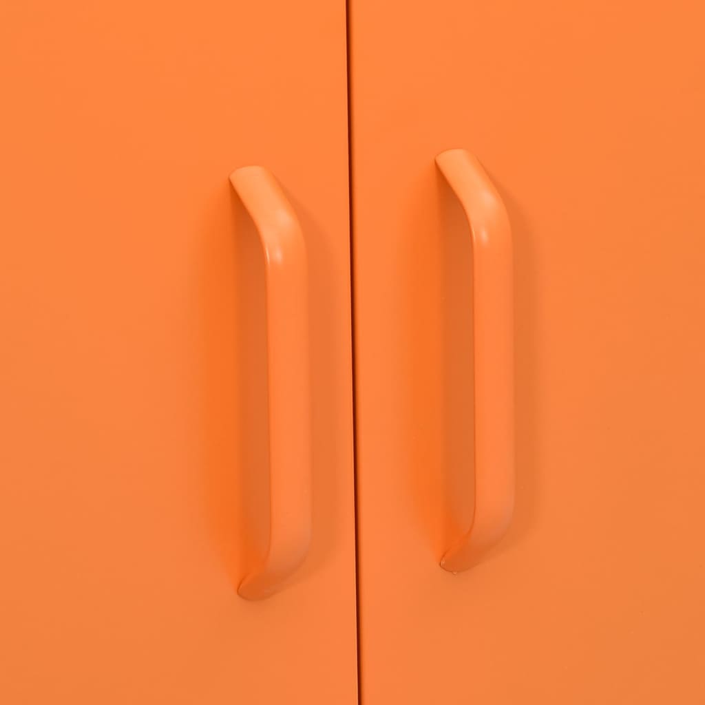 Opbergkast 80x35x101,5 cm staal oranje is nu te koop bij PeponiXL, paradijselijk wonen!