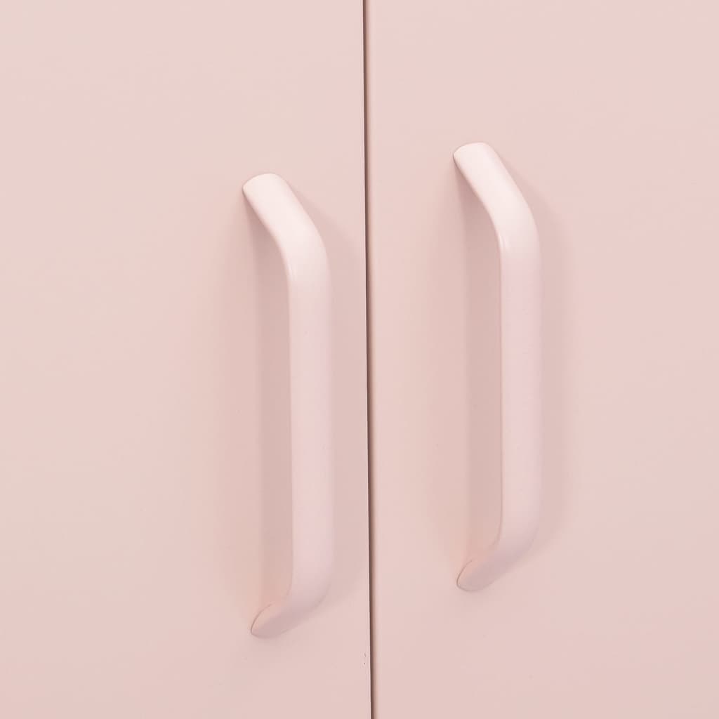 Opbergkast 80x35x101,5 cm staal roze is nu te koop bij PeponiXL, paradijselijk wonen!