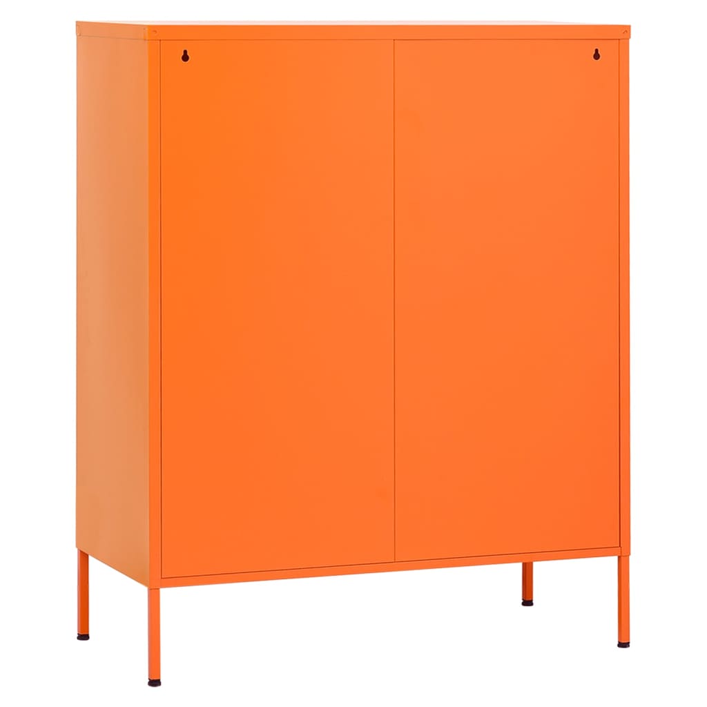 Opbergkast 80x35x101,5 cm staal oranje is nu te koop bij PeponiXL, paradijselijk wonen!