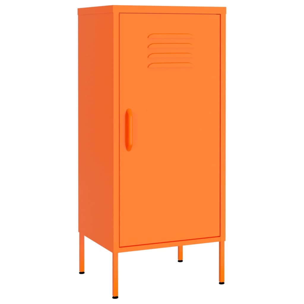 Opbergkast 42,5x35x101,5 cm staal oranje is nu te koop bij PeponiXL, paradijselijk wonen!