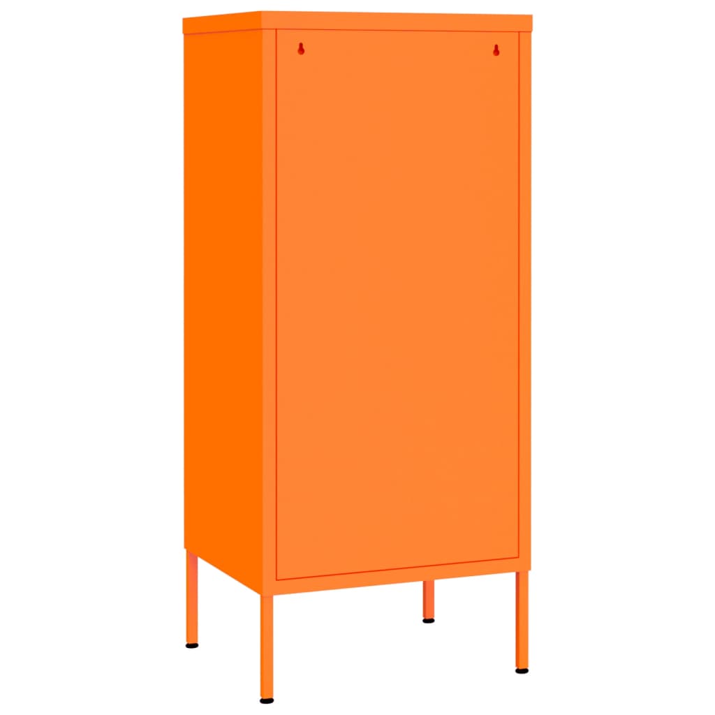 Opbergkast 42,5x35x101,5 cm staal oranje is nu te koop bij PeponiXL, paradijselijk wonen!