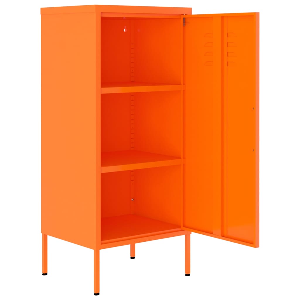 Opbergkast 42,5x35x101,5 cm staal oranje is nu te koop bij PeponiXL, paradijselijk wonen!