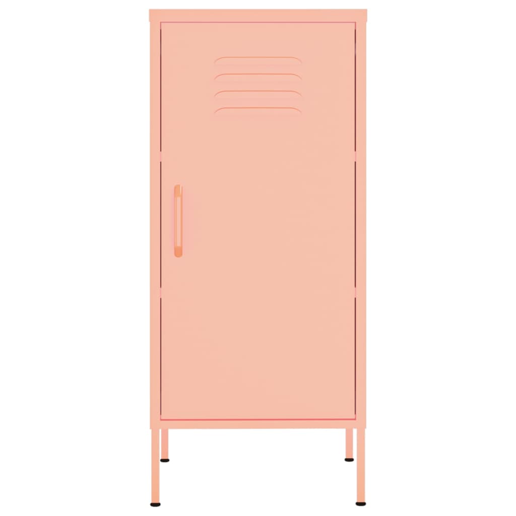 Opbergkast 42,5x35x101,5 cm staal roze is nu te koop bij PeponiXL, paradijselijk wonen!