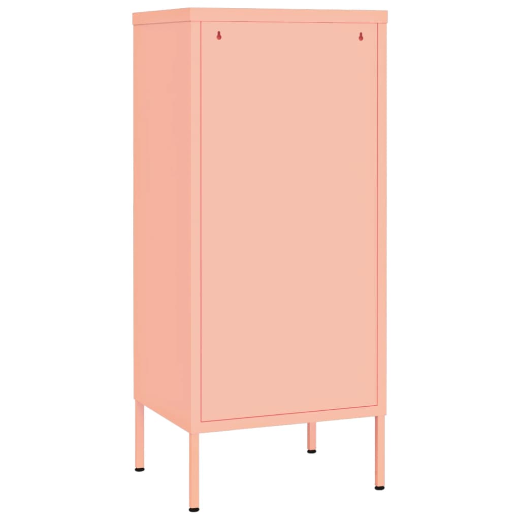 Opbergkast 42,5x35x101,5 cm staal roze is nu te koop bij PeponiXL, paradijselijk wonen!