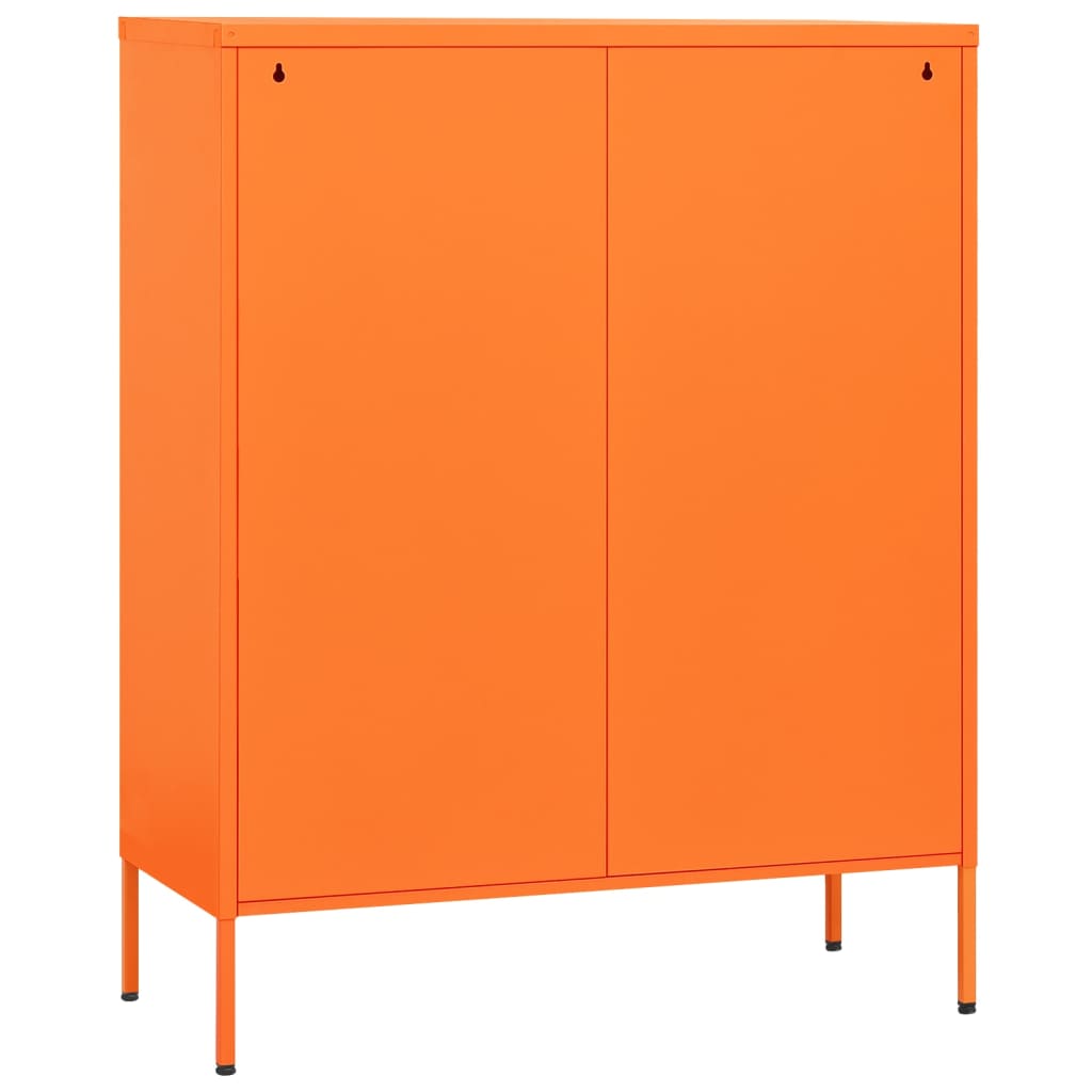 Ladekast 80x35x101,5 cm staal oranje is nu te koop bij PeponiXL, paradijselijk wonen!