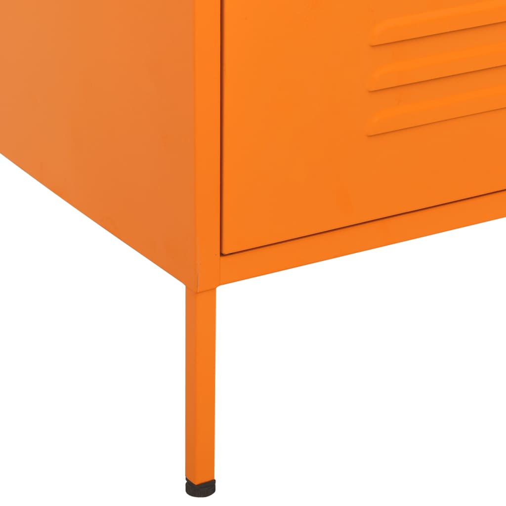 Ladekast 80x35x101,5 cm staal oranje is nu te koop bij PeponiXL, paradijselijk wonen!