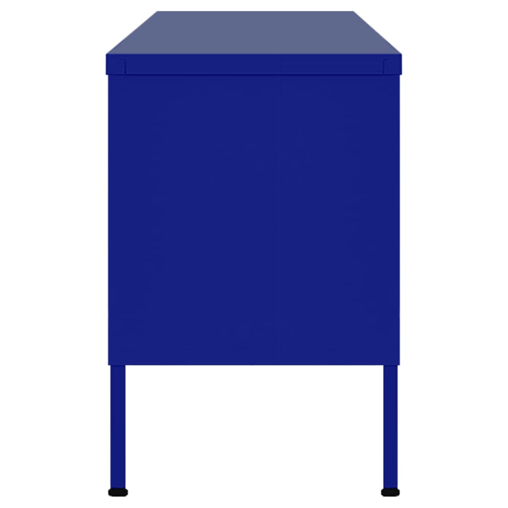 Tv-meubel 105x35x50 cm staal marineblauw is nu te koop bij PeponiXL, paradijselijk wonen!