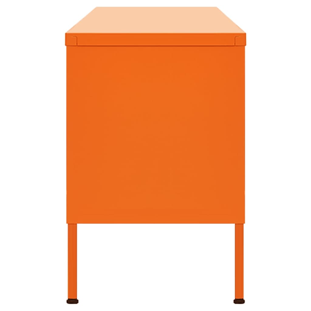 Tv-meubel 105x35x50 cm staal oranje is nu te koop bij PeponiXL, paradijselijk wonen!