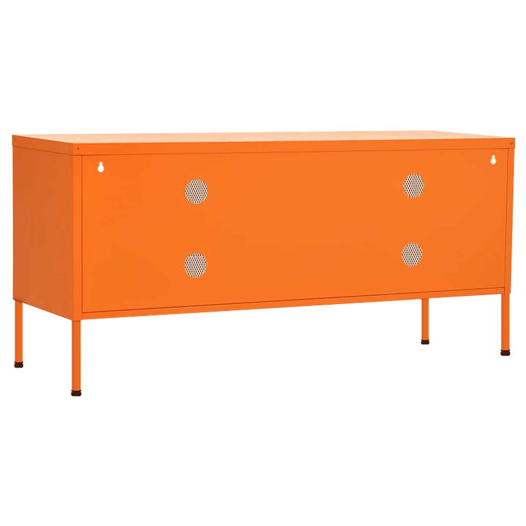 Tv-meubel 105x35x50 cm staal oranje is nu te koop bij PeponiXL, paradijselijk wonen!