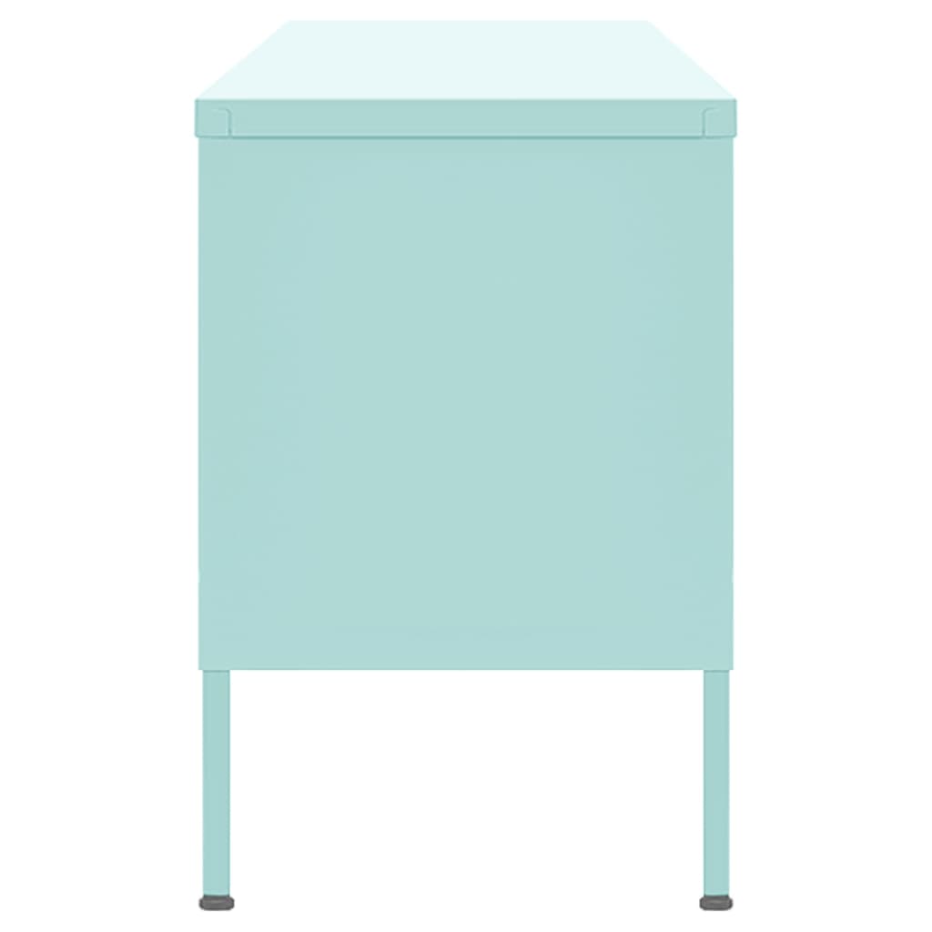 Tv-meubel 105x35x50 cm staal mintkleurig is nu te koop bij PeponiXL, paradijselijk wonen!