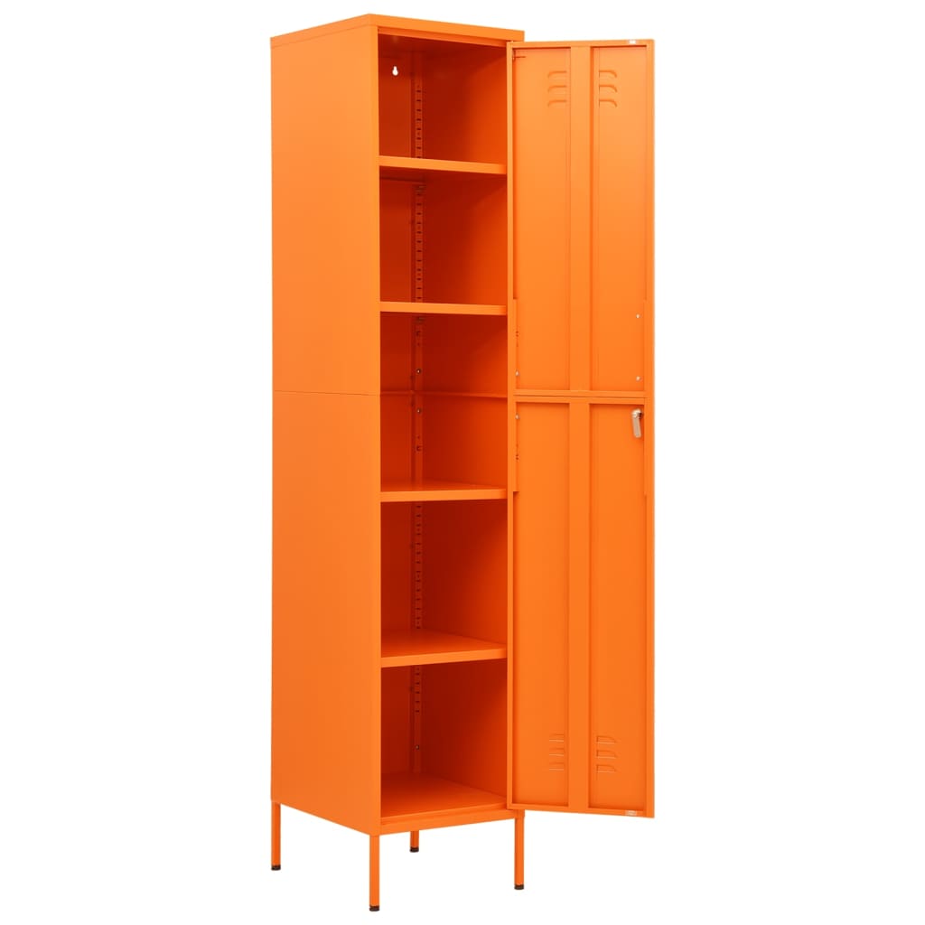Lockerkast 35x46x180 cm staal oranje is nu te koop bij PeponiXL, paradijselijk wonen!