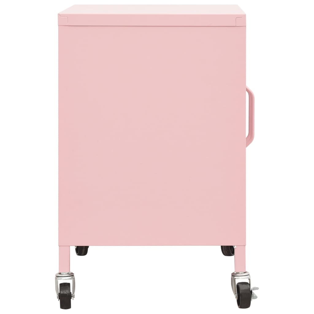 Opbergkast 60x35x56 cm staal roze is nu te koop bij PeponiXL, paradijselijk wonen!