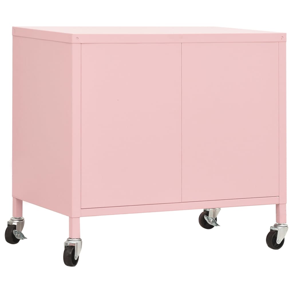 Opbergkast 60x35x56 cm staal roze is nu te koop bij PeponiXL, paradijselijk wonen!