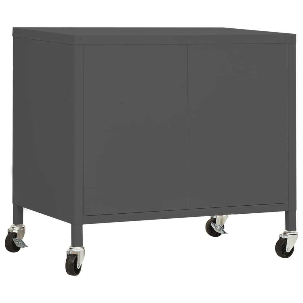 Opbergkast 60x35x56 cm staal antracietkleurig is nu te koop bij PeponiXL, paradijselijk wonen!