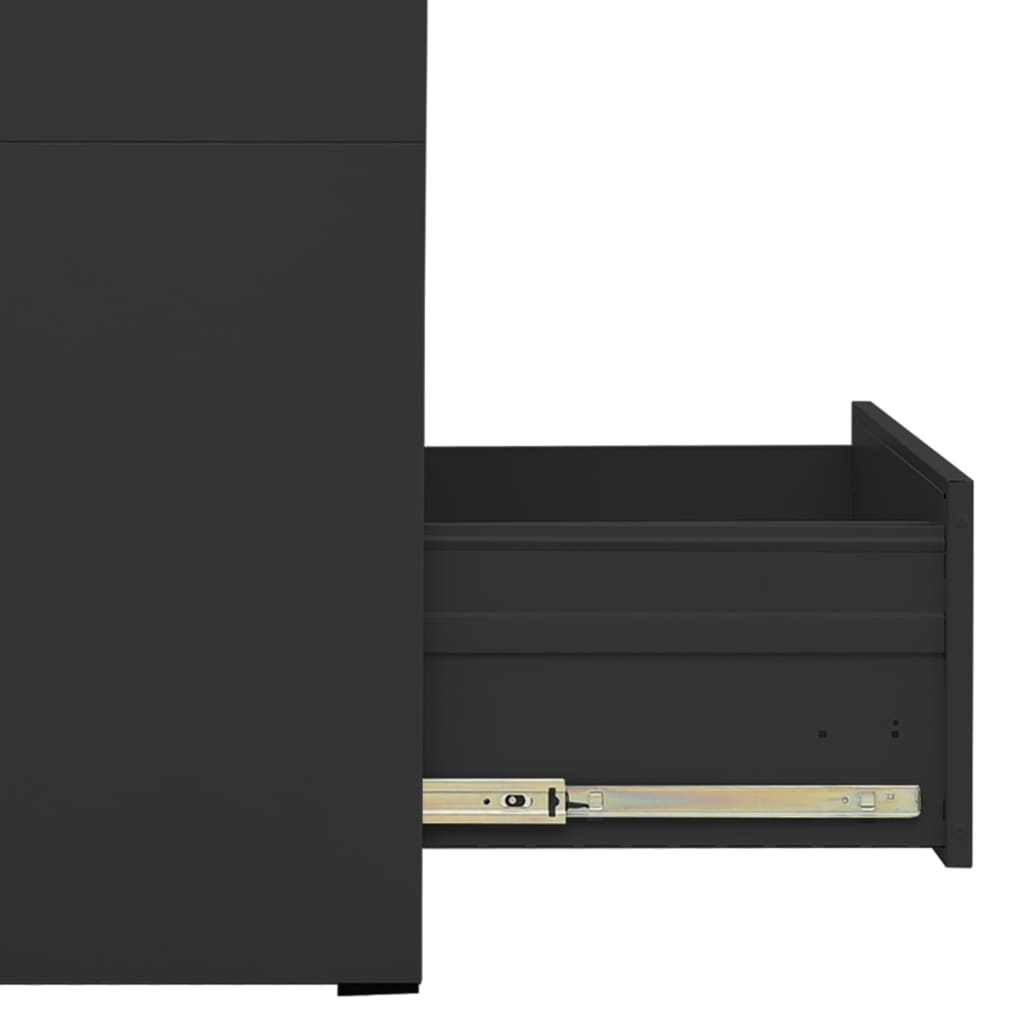 Archiefkast 46x62x72,5 cm staal antracietkleurig is nu te koop bij PeponiXL, paradijselijk wonen!