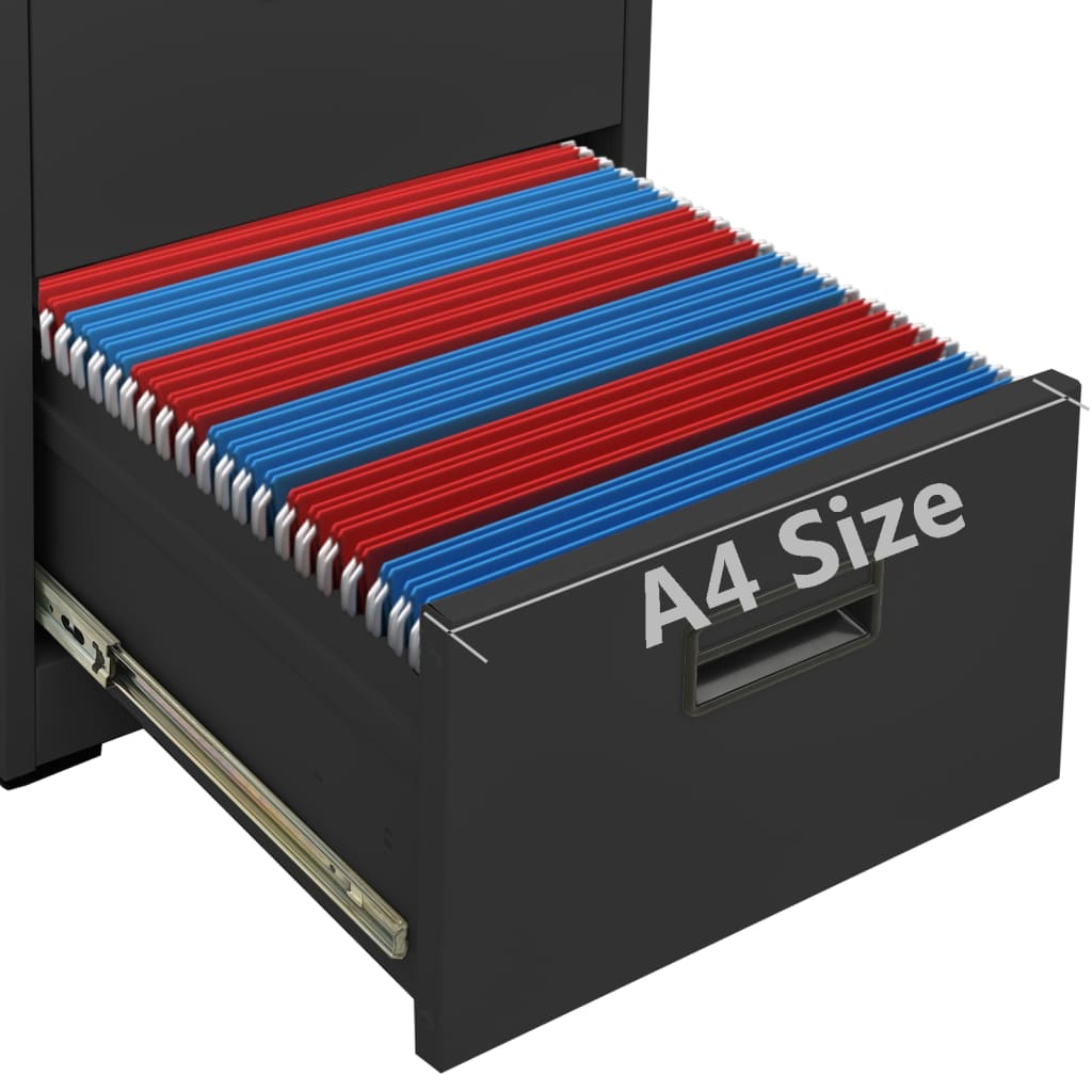 Archiefkast 46x62x72,5 cm staal antracietkleurig is nu te koop bij PeponiXL, paradijselijk wonen!