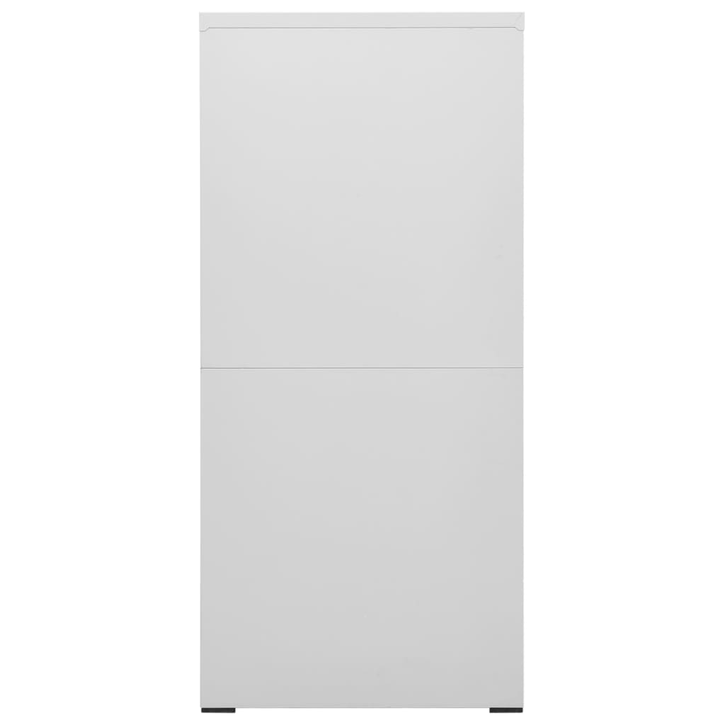 Archiefkast 46x62x133 cm staal lichtgrijs is nu te koop bij PeponiXL, paradijselijk wonen!