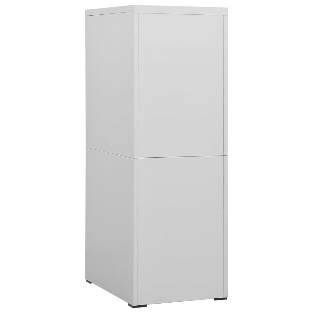 Archiefkast 46x62x133 cm staal lichtgrijs is nu te koop bij PeponiXL, paradijselijk wonen!
