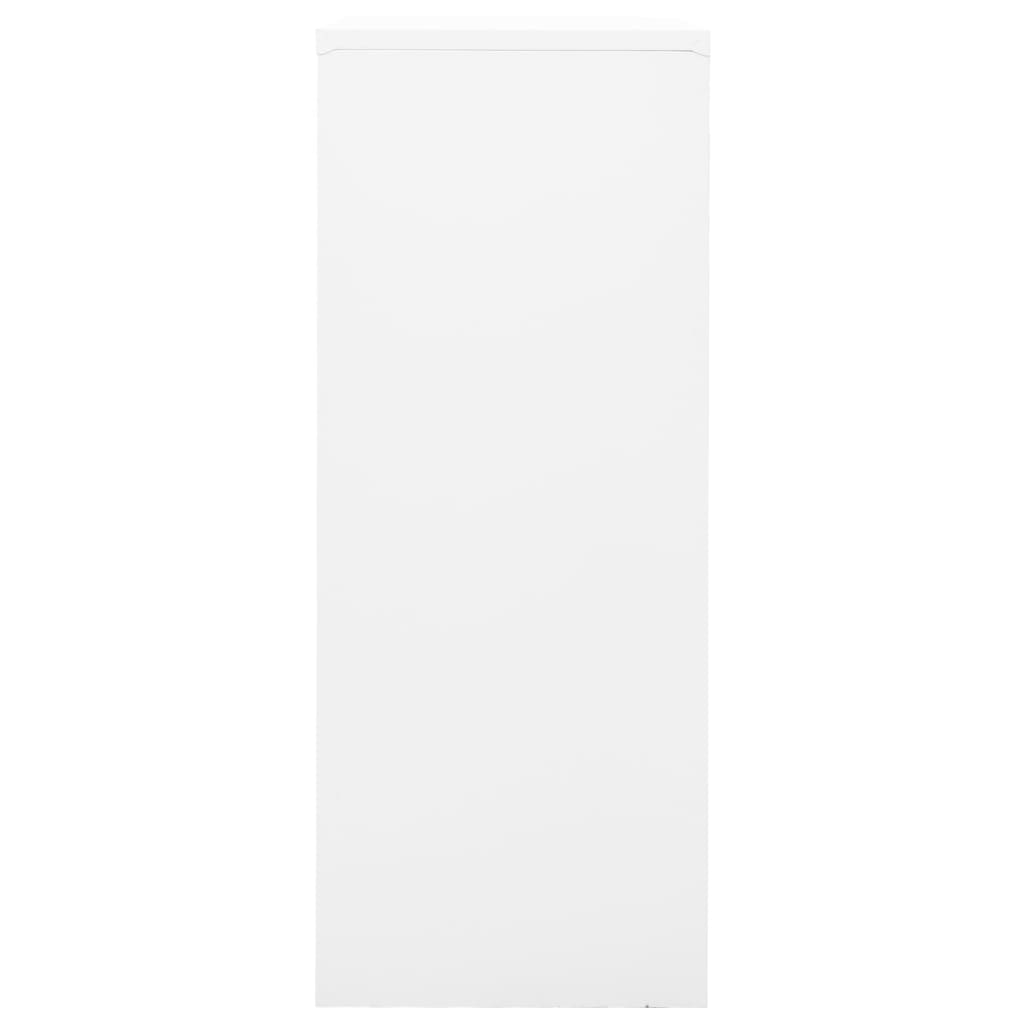Kantoorkast 90x40x102 cm staal wit is nu te koop bij PeponiXL, paradijselijk wonen!
