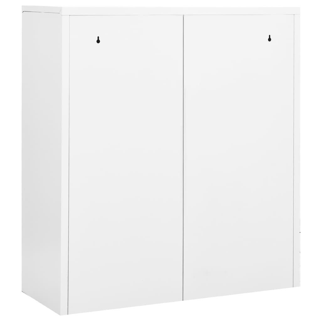 Kantoorkast 90x40x102 cm staal wit is nu te koop bij PeponiXL, paradijselijk wonen!