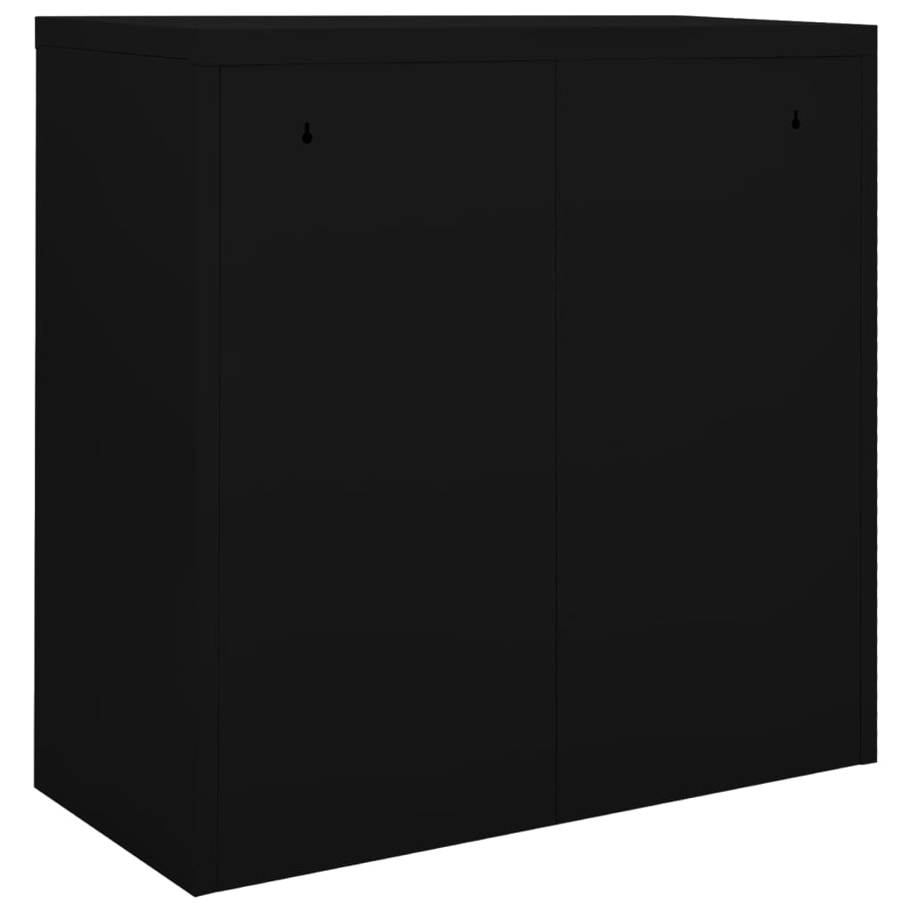Roldeurkast 90x40x90 cm staal zwart is nu te koop bij PeponiXL, paradijselijk wonen!