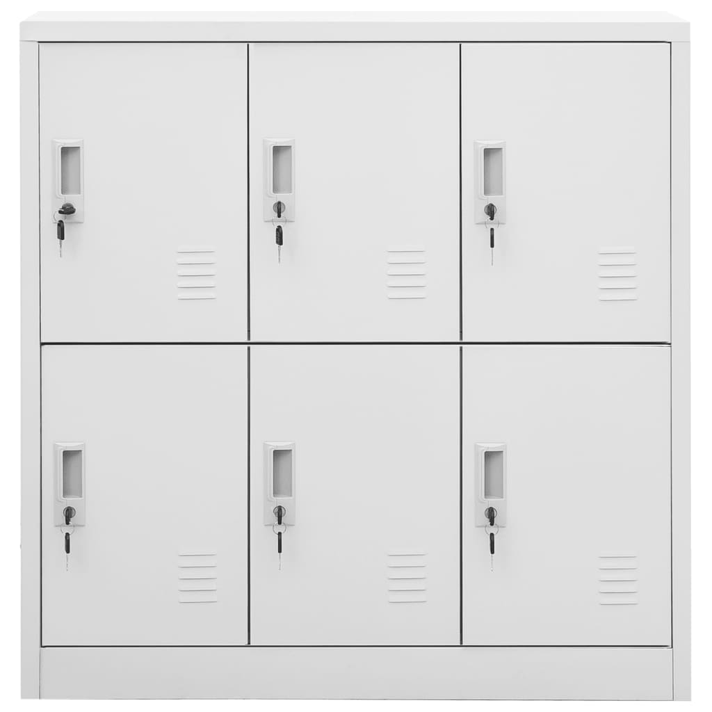 Lockerkast 90x45x92,5 cm staal lichtgrijs is nu te koop bij PeponiXL, paradijselijk wonen!