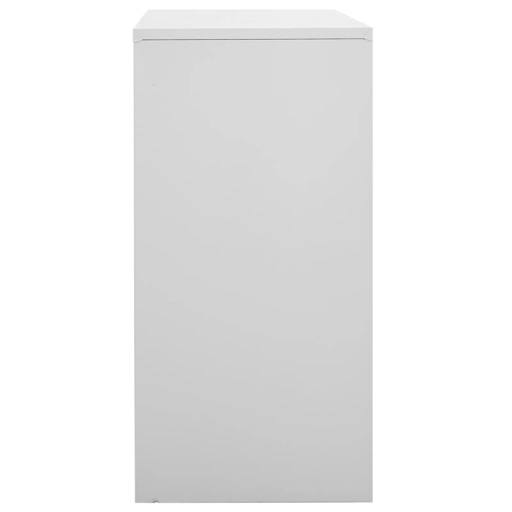 Lockerkast 90x45x92,5 cm staal lichtgrijs is nu te koop bij PeponiXL, paradijselijk wonen!