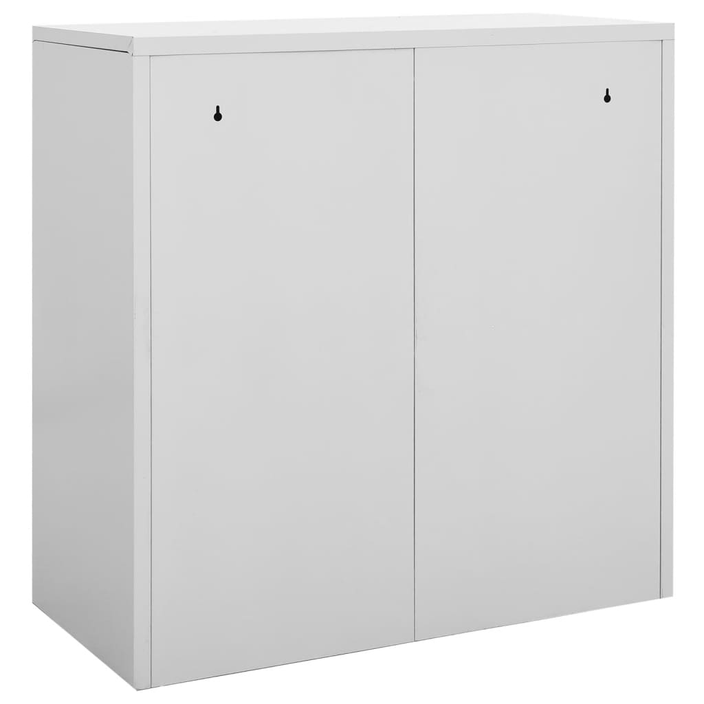 Lockerkast 90x45x92,5 cm staal lichtgrijs is nu te koop bij PeponiXL, paradijselijk wonen!