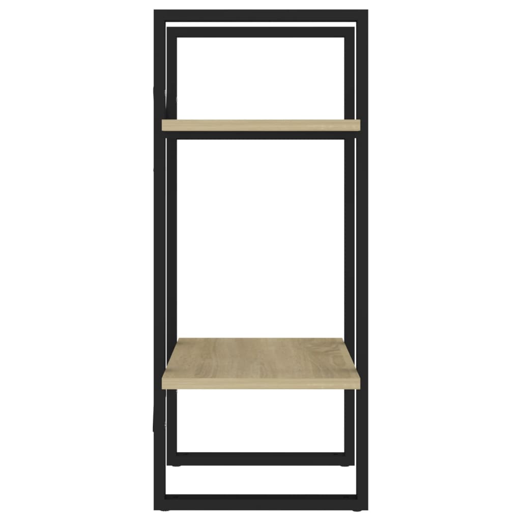 Boekenkast met 2 schappen 40x30x70 cm bewerkt hout sonoma eiken is nu te koop bij PeponiXL, paradijselijk wonen!