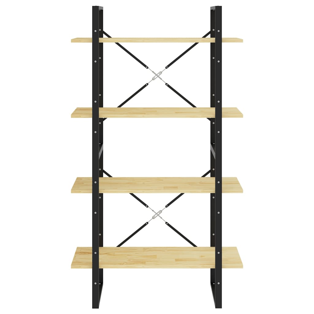 Boekenkast met 4 schappen 80x30x140 cm massief grenenhout is nu te koop bij PeponiXL, paradijselijk wonen!