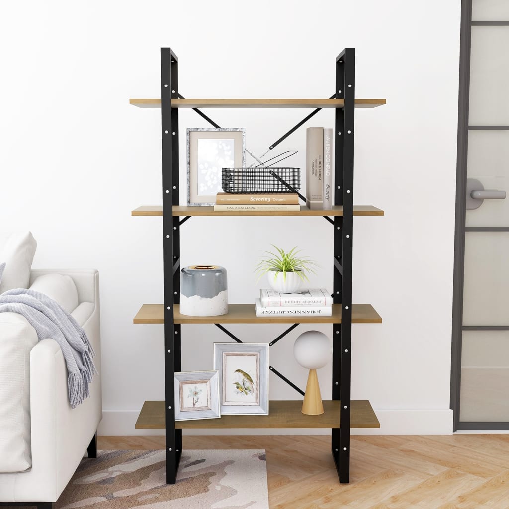 Boekenkast met 4 schappen 80x30x140 cm massief grenenhout is nu te koop bij PeponiXL, paradijselijk wonen!