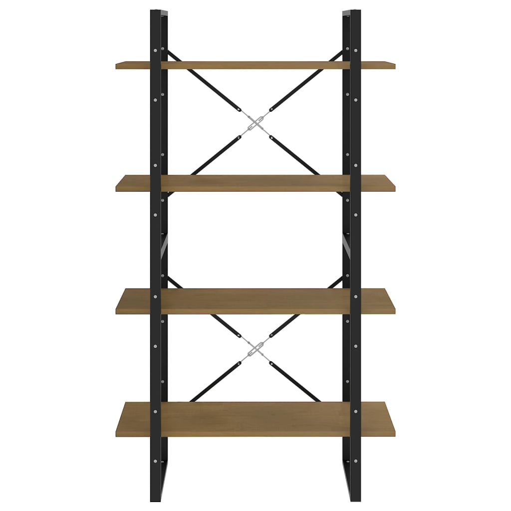 Boekenkast met 4 schappen 80x30x140 cm massief grenenhout is nu te koop bij PeponiXL, paradijselijk wonen!