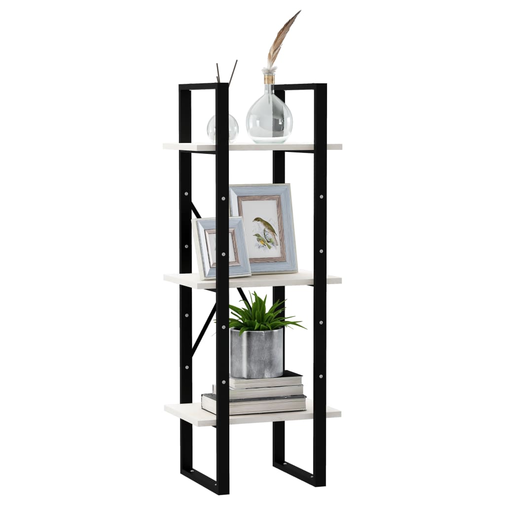 Boekenkast met 3 schappen 40x30x105 cm massief grenenhout wit is nu te koop bij PeponiXL, paradijselijk wonen!