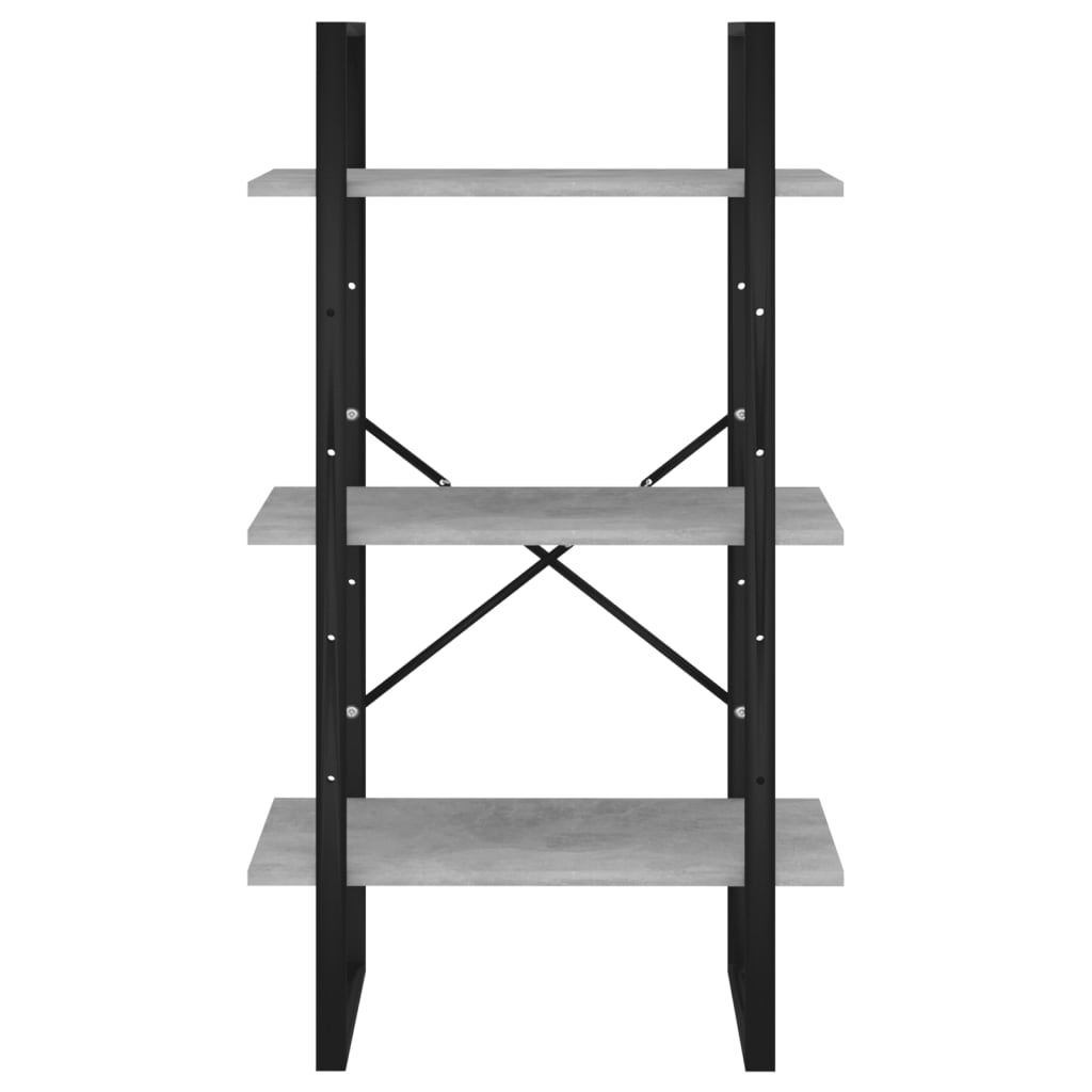 Opbergrek 60x30x105 cm bewerkt hout betongrijs is nu te koop bij PeponiXL, paradijselijk wonen!