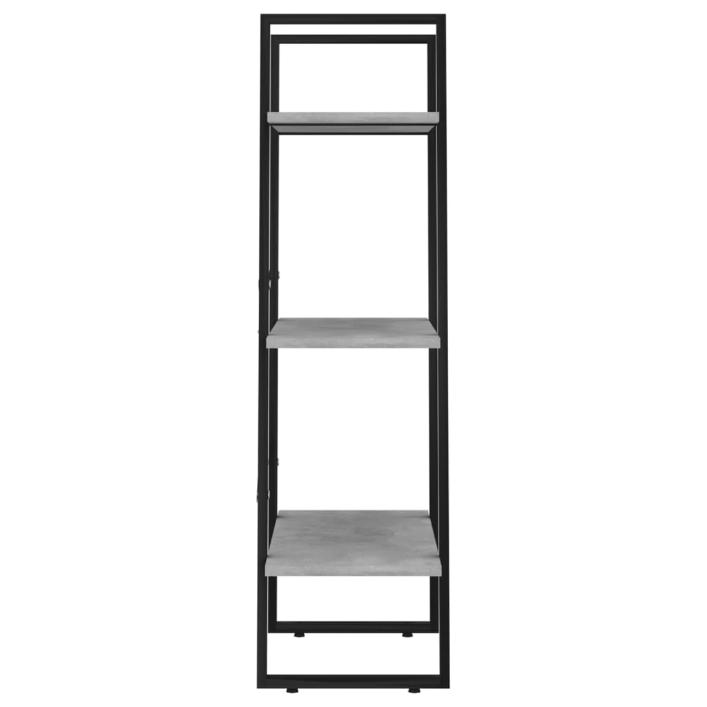 Opbergrek 60x30x105 cm bewerkt hout betongrijs is nu te koop bij PeponiXL, paradijselijk wonen!