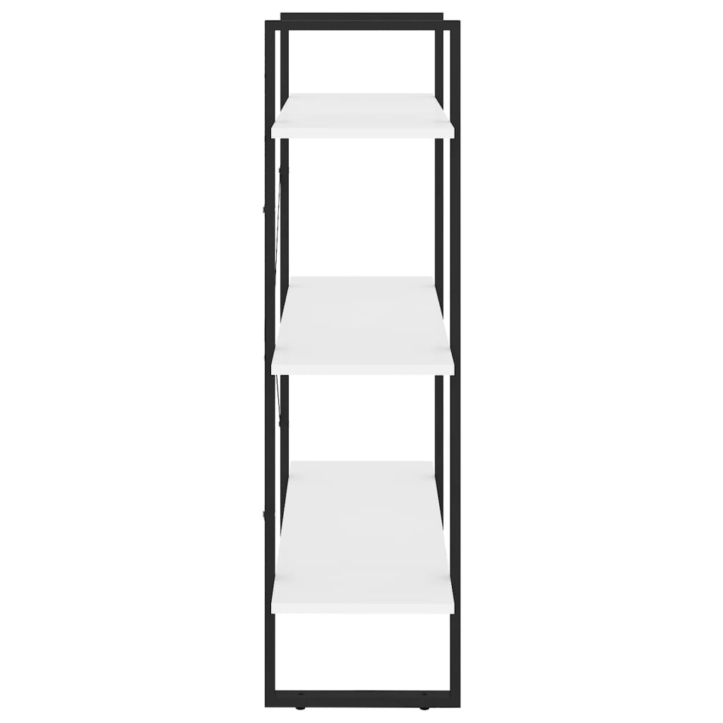 Boekenkast 80x30x105 cm bewerkt hout wit is nu te koop bij PeponiXL, paradijselijk wonen!