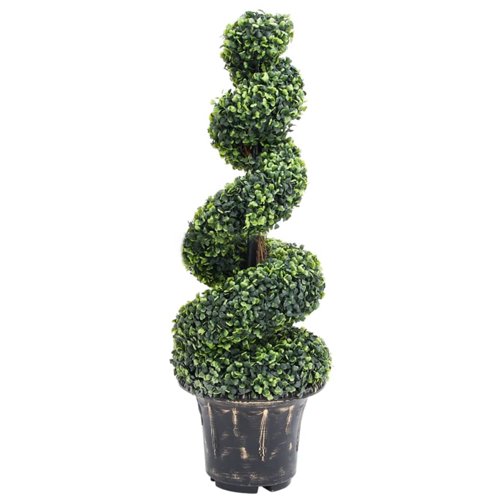 Kunstplant met pot buxus spiraal 100 cm groen is nu te koop bij PeponiXL, paradijselijk wonen!