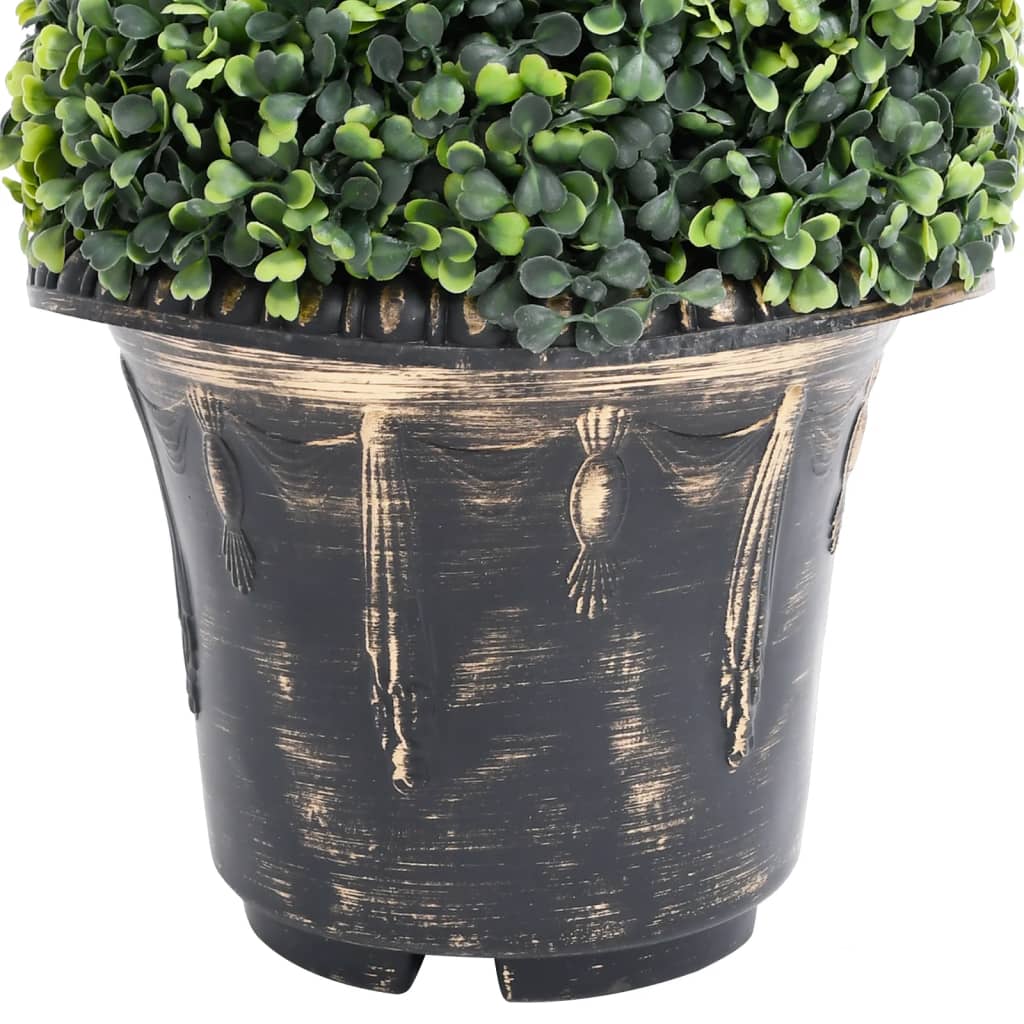 Kunstplant met pot buxus spiraal 89 cm groen is nu te koop bij PeponiXL, paradijselijk wonen!