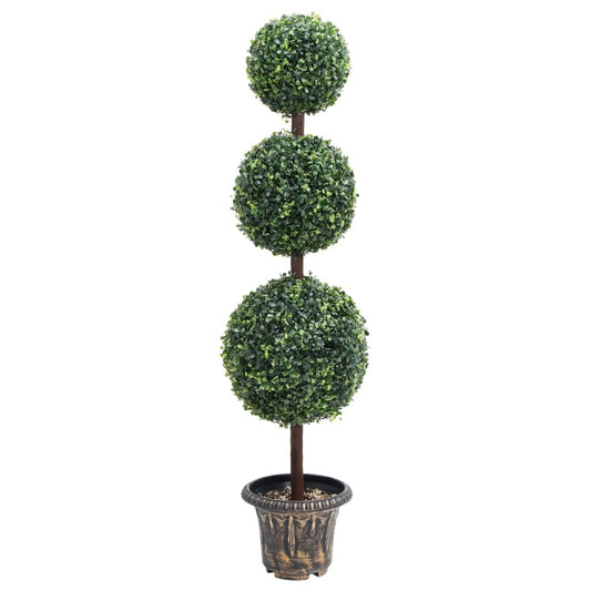 Kunstplant met pot buxus bolvorming 118 cm groen is nu te koop bij PeponiXL, paradijselijk wonen!