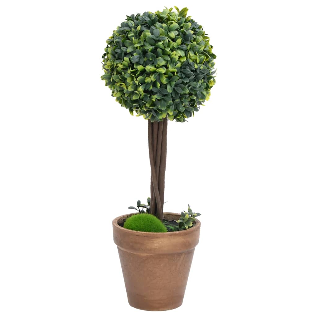 Kunstplanten met pot 2 st buxus bolvorming 41 cm groen is nu te koop bij PeponiXL, paradijselijk wonen!